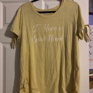 A Yellow Graphic T-Shirt